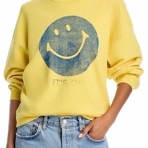 MOTHER Smiley Face It's Ok Sweatshirt